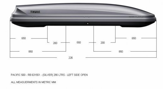 STŘEŠNÍ BOXY - Thule Pacific 500