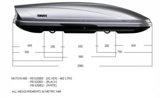 STŘEŠNÍ BOXY - Thule Motion 800